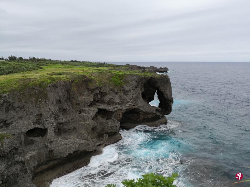 万座毛像大象鼻子的悬崖。 万座毛像大象鼻子的悬崖。