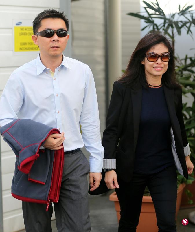 被告郑伟杰与谢韵玲。(档案照) 被告郑伟杰与谢韵玲。(档案照)