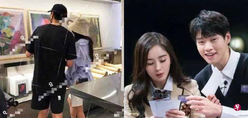 杨幂、魏大勋被拍到逛街照。(互联网) 杨幂、魏大勋被拍到逛街照。(互联网)