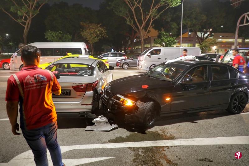 车祸发生在沈氏道和沈氏大道之间的路口。(林国明摄) 车祸发生在沈氏道和沈氏大道之间的路口。(林国明摄)