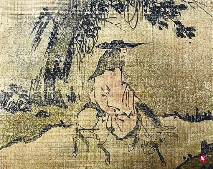 咸允德,骑驴图,16世纪后半期,现收藏于韩国国立中央博物馆。此画主要受明代初、中期山水人物画的影响。(作者提供) 咸允德,骑驴图,16世纪后半期,现收藏于韩国国立中央博物馆。此画主要受明代初、中期山水人物画的影响。(作者提供)