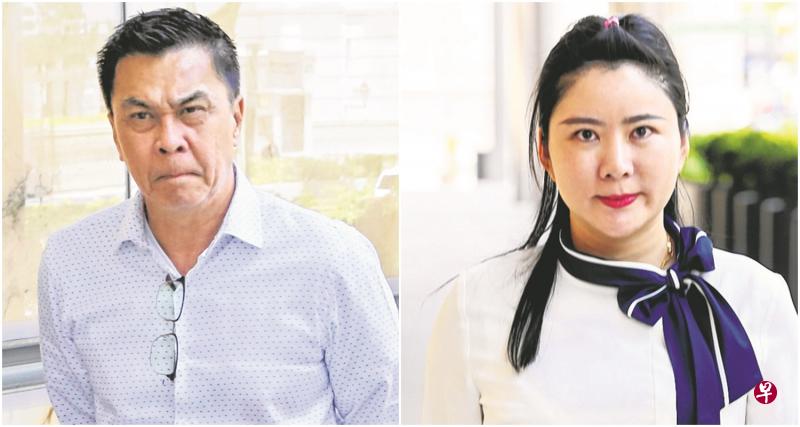 左图:发起诉讼的商人是现年55岁的卓永定,在本地经营纸张与铁料再循环生意,拥有新德纸源私人有限公司与另两家公司。右图:答辩人是来自中国的33岁女房地产经纪蒋雅雯,已离婚的她育有一对七岁和五岁的女儿。(档案照) 左图:发起诉讼的商人是现年55岁的卓永定,在本地经营纸张与铁料再循环生意,拥有新德纸源私人有限公司与另两家公司。右图:答辩人是来自中国的33岁女房地产经纪蒋雅雯,已离婚的她育有一对七岁和五岁的女儿。(档案照)