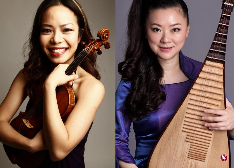 小提琴家甘宁(左图) 首次演绎《梁祝》,她 也将与新加坡华乐团琵 琶首席俞嘉(右图)携 手,将该曲带往欧洲舞 台巡演。 小提琴家甘宁(左图) 首次演绎《梁祝》,她 也将与新加坡华乐团琵 琶首席俞嘉(右图)携 手,将该曲带往欧洲舞 台巡演。