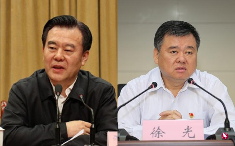 河北省副省长李谦(左)涉嫌严重违纪违法,目前正接受中央纪委国家监委纪律审查和监察调查。河南省副省长、前周口市委书记徐光(右)是在上周末被宣布落马。(中纪委网站/互联网) 河北省副省长李谦(左)涉嫌严重违纪违法,目前正接受中央纪委国家监委纪律审查和监察调查。河南省副省长、前周口市委书记徐光(右)是在上周末被宣布落马。(中纪委网站/互联网)