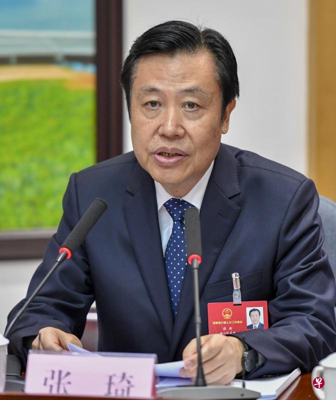 中共海南省委常委、海口市委书记张琦前天落马。(中新社) 中共海南省委常委、海口市委书记张琦前天落马。(中新社)