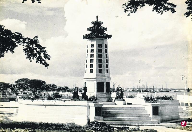 林谋盛烈士纪念塔,推测摄于1950年代。(林怀玉摄) 林谋盛烈士纪念塔,推测摄于1950年代。(林怀玉摄)