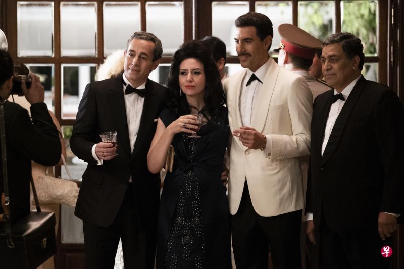 萨莎拜伦科恩(右二)一甩以往搞笑形象,诠释以色列最伟大间谍。(Netflix) 萨莎拜伦科恩(右二)一甩以往搞笑形象,诠释以色列最伟大间谍。(Netflix)