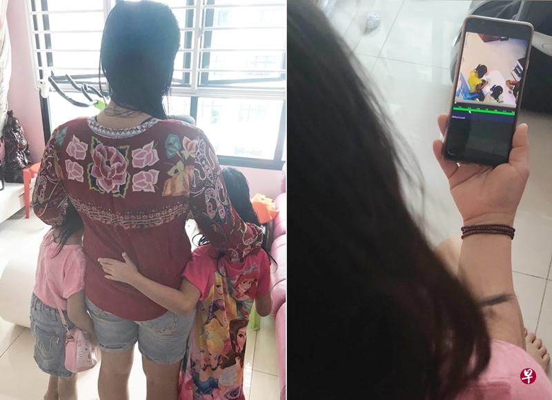 阮女士对于两个女儿深感愧疚,如今已不敢请女佣照顾。(姜泽良摄) 阮女士对于两个女儿深感愧疚,如今已不敢请女佣照顾。(姜泽良摄)