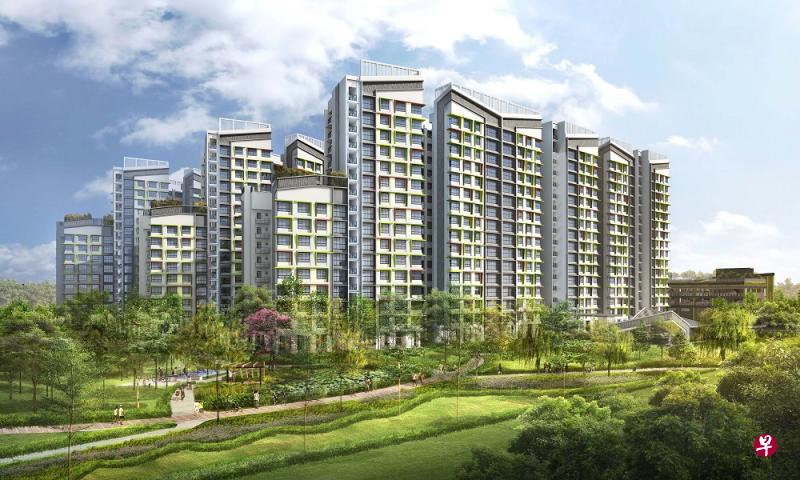 截至昨天傍晚5时,Tampines GreenGlen五房式单位整体申购率只有2.0,每间单位平均两人争购。(建屋局) 截至昨天傍晚5时,Tampines GreenGlen五房式单位整体申购率只有2.0,每间单位平均两人争购。(建屋局)