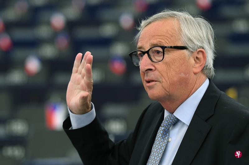欧盟委员会主席容克周三告诉欧盟议员,英国首相约翰逊周一告诉他,英国希望达成一份脱欧协议,但无论有无协议都会在10月31日退出欧盟。(法新社) 欧盟委员会主席容克周三告诉欧盟议员,英国首相约翰逊周一告诉他,英国希望达成一份脱欧协议,但无论有无协议都会在10月31日退出欧盟。(法新社)