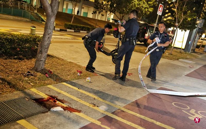 警方封锁现场进行调查。(陈佩敏摄) 警方封锁现场进行调查。(陈佩敏摄)