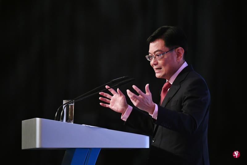 王瑞杰副总理于9月20日在新加坡峰会晚宴上发表主旨演讲。(海峡时报) 王瑞杰副总理于9月20日在新加坡峰会晚宴上发表主旨演讲。(海峡时报)