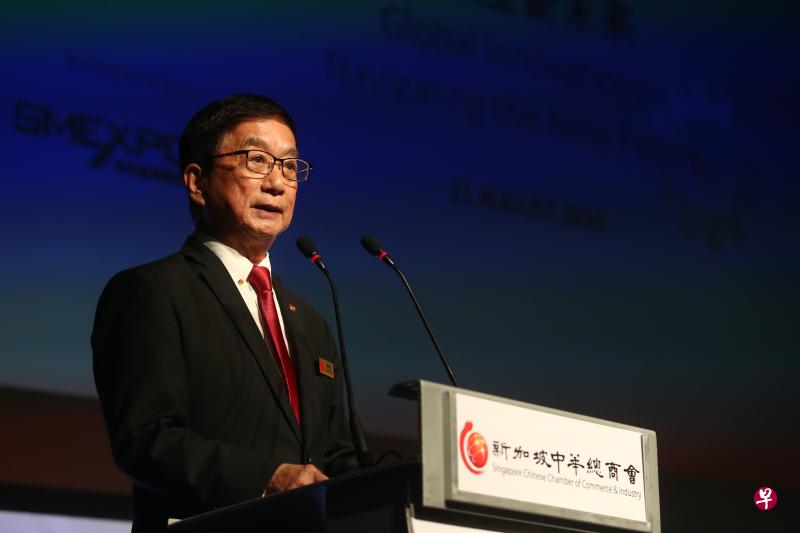 新加坡中华总商会会长黄山忠。(档案照) 新加坡中华总商会会长黄山忠。(档案照)