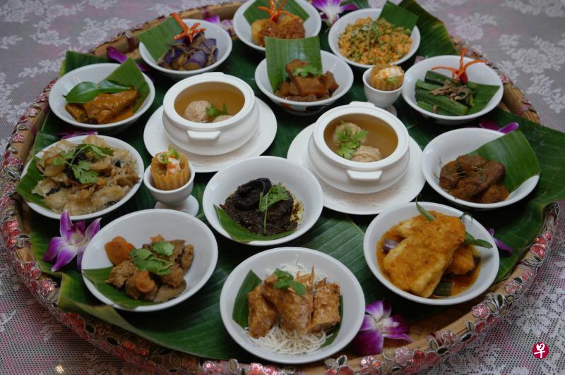 The Peranakan餐馆推出纯素食的Tok Panjang Baba套餐。(餐馆提供) The Peranakan餐馆推出纯素食的Tok Panjang Baba套餐。(餐馆提供)