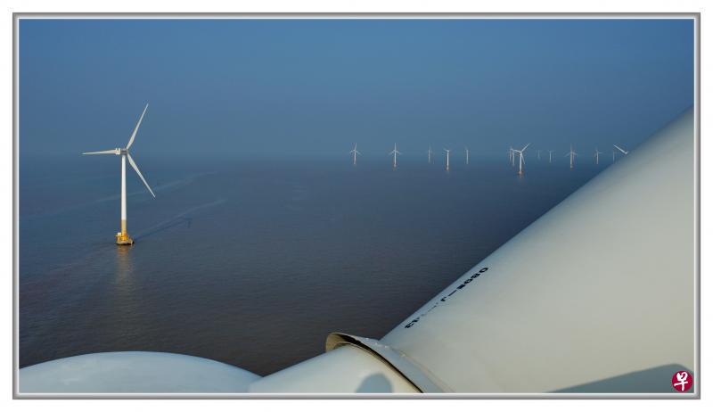 风电机组,中国东南海域最新风景线。(中国可再生能源学会风能专业委员会提供) 风电机组,中国东南海域最新风景线。(中国可再生能源学会风能专业委员会提供)