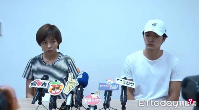 王瞳(左图)被爆带长辈上马俊麟家,并与马妻梁敏婷发生口角。 王瞳(左图)被爆带长辈上马俊麟家,并与马妻梁敏婷发生口角。