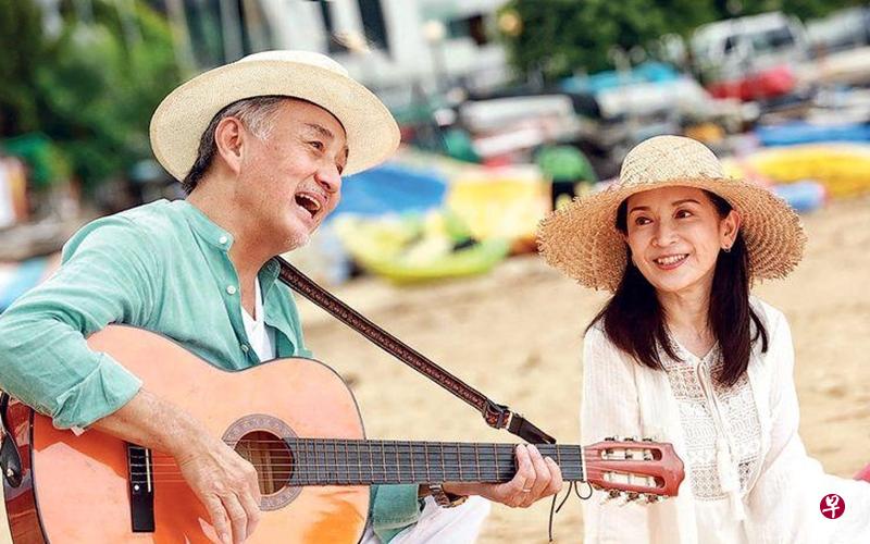 吴岱融(左)与龚慈恩扮演恩爱夫妻。(互联网) 吴岱融(左)与龚慈恩扮演恩爱夫妻。(互联网)