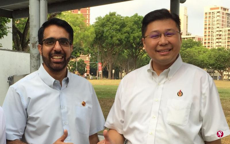 工人党秘书长毕丹星(左)批评由败选的人民行动党候选人担任基层组织顾问,负责批准社区项目翻新的拨款,是“大选前先拉票”.阿裕尼集选区基层组织顾问蔡荣良质疑毕丹星只是想转移注意力。(档案照片) 工人党秘书长毕丹星(左)批评由败选的人民行动党候选人担任基层组织顾问,负责批准社区项目翻新的拨款,是“大选前先拉票”.阿裕尼集选区基层组织顾问蔡荣良质疑毕丹星只是想转移注意力。(档案照片)