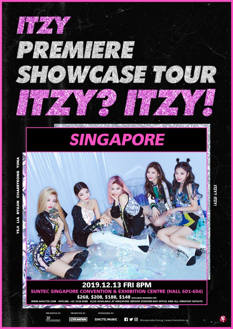 女团ITZY首次来新 10月25日预售门票 (JYP娱乐和Live Nation Singapore 提供)。 女团ITZY首次来新 10月25日预售门票 (JYP娱乐和Live Nation Singapore 提供)。