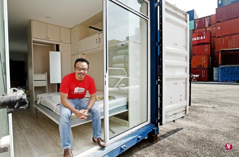 经过数个月筹备,本地首个集装箱酒店预计下个月,于纬壹科技城起步谷正式开幕。( 邝启聪摄) 经过数个月筹备,本地首个集装箱酒店预计下个月,于纬壹科技城起步谷正式开幕。( 邝启聪摄)