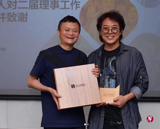 李连杰昨天在社媒上传与马云的合照。(李连杰IG) 李连杰昨天在社媒上传与马云的合照。(李连杰IG)