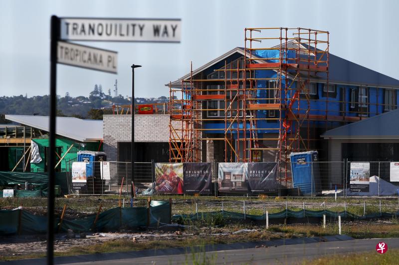 2019年10月26日,澳大利亚昆士兰州阳光海岸棕榈景一栋兴建中的居民楼。(彭博社) 2019年10月26日,澳大利亚昆士兰州阳光海岸棕榈景一栋兴建中的居民楼。(彭博社)