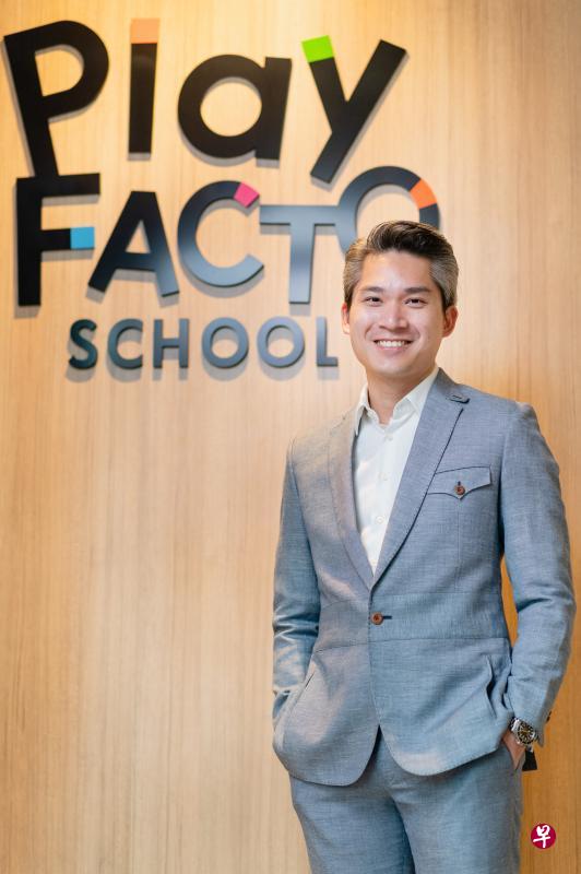 创办人陈哲斌说,学乐坊是本地首家也是唯一获得澳大利亚“正向教育学校协会”认证的中心。 创办人陈哲斌说,学乐坊是本地首家也是唯一获得澳大利亚“正向教育学校协会”认证的中心。