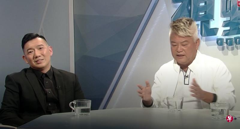 陈百祥(右)与杜汶泽在节目一开始就唇枪舌剑。(视频截图) 陈百祥(右)与杜汶泽在节目一开始就唇枪舌剑。(视频截图)