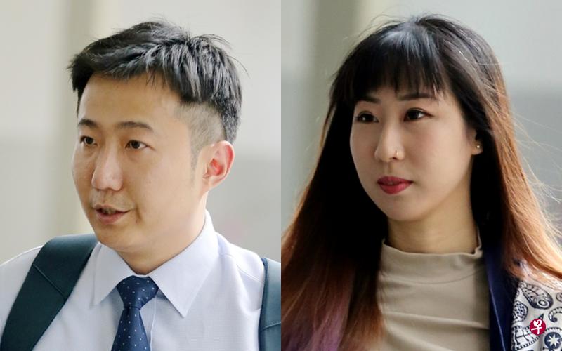 被告张顺杰(左)称他喝醉酒,不记得发生的事。受害人林恩慧在案发后已与被告分手。(海峡时报) 被告张顺杰(左)称他喝醉酒,不记得发生的事。受害人林恩慧在案发后已与被告分手。(海峡时报)