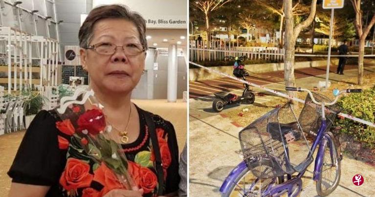 事故于9月21日晚上约10时23分发生,死者王美英(65岁,包装员)(左)当时骑着脚踏车回家,路过事发地点时,不幸遭被告洪启文(20岁,Hung Kee Boon)的电动踏板车撞至重伤昏迷入院,她在医院挣扎五天后不治。(取自网络) 事故于9月21日晚上约10时23分发生,死者王美英(65岁,包装员)(左)当时骑着脚踏车回家,路过事发地点时,不幸遭被告洪启文(20岁,Hung Kee Boon)的电动踏板车撞至重伤昏迷入院,她在医院挣扎五天后不治。(取自网络)