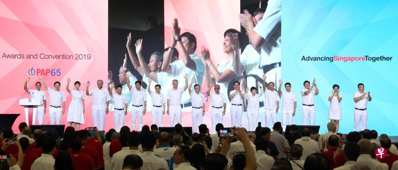 人民行动党大会和65周年庆典星期天举行。(林泽锐摄) 人民行动党大会和65周年庆典星期天举行。(林泽锐摄)