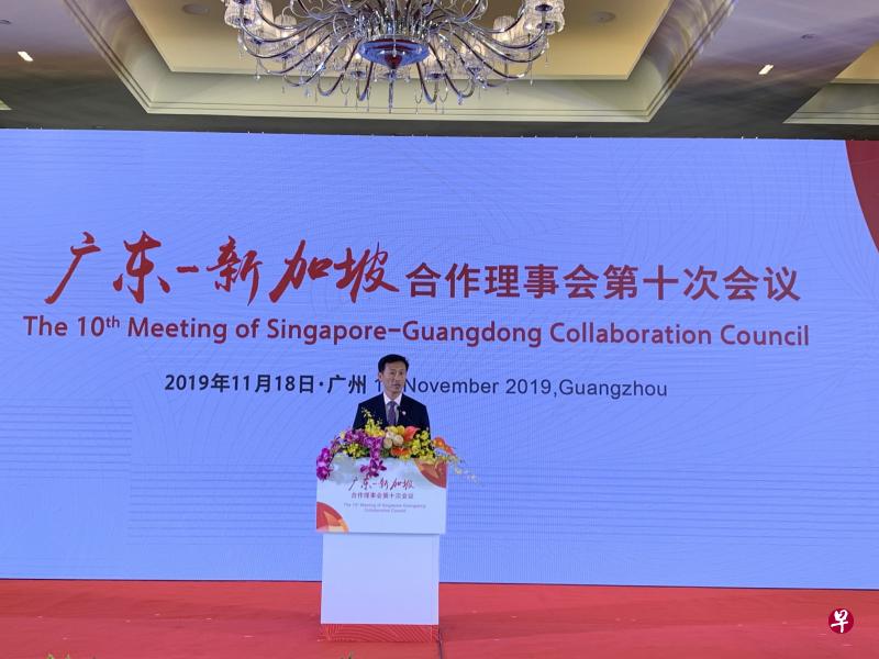 新加坡教育部长王乙康说,除了投资项目数量上升,新加坡在广东投资的领域越来越多元化。(新加坡企业发展局提供) 新加坡教育部长王乙康说,除了投资项目数量上升,新加坡在广东投资的领域越来越多元化。(新加坡企业发展局提供)