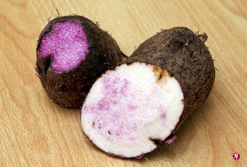 山药的种类很多,部分品种的肉色更有白色或紫色之分。 山药的种类很多,部分品种的肉色更有白色或紫色之分。