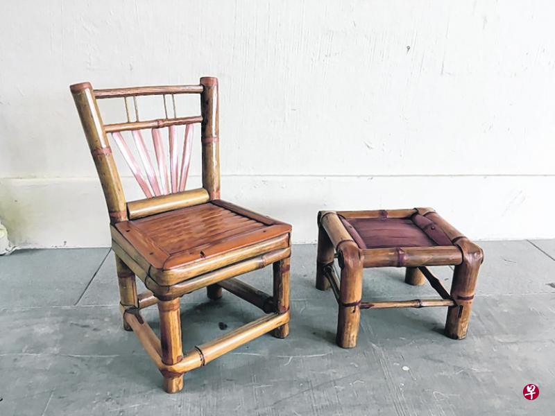 两款乡土味竹椅。 两款乡土味竹椅。