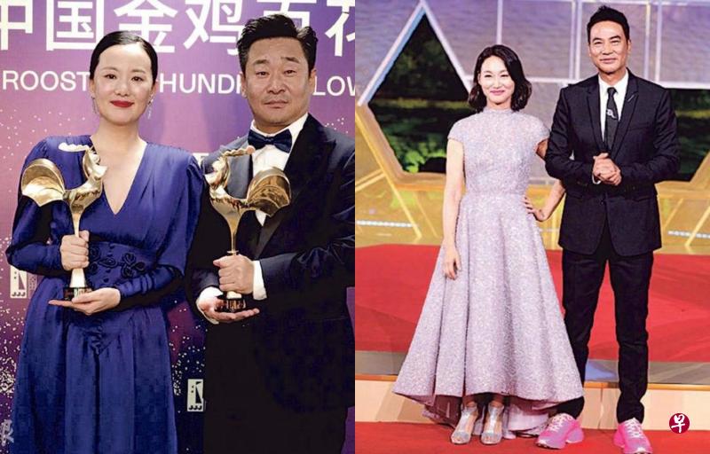 (左图)昨晚金鸡奖影帝后由《地久天长》的王景春和咏梅夺得,两人之前凭该片拿下柏林影帝及影后。(右图)惠英红(左)与任达华同是好戏之人。 (左图)昨晚金鸡奖影帝后由《地久天长》的王景春和咏梅夺得,两人之前凭该片拿下柏林影帝及影后。(右图)惠英红(左)与任达华同是好戏之人。