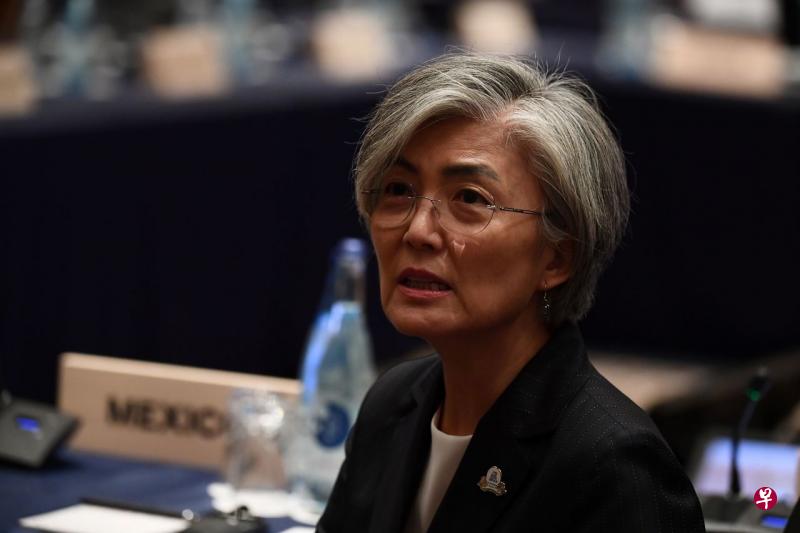 康京和说,半岛问题应以外交手段解决,军事防卫力量将为此提供坚实后盾。(法新社) 康京和说,半岛问题应以外交手段解决,军事防卫力量将为此提供坚实后盾。(法新社)