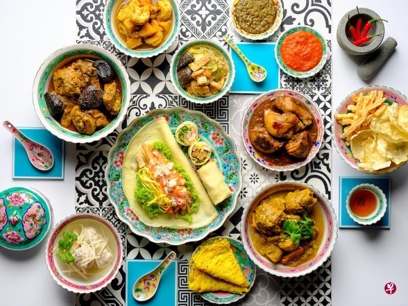 色彩斑斓的娘惹菜。(档案照) 色彩斑斓的娘惹菜。(档案照)