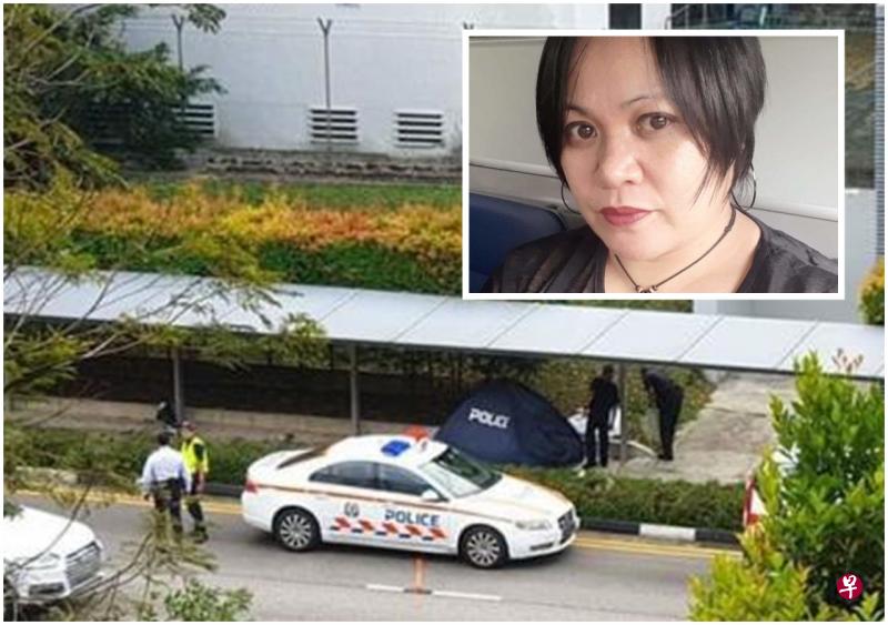 一辆轿车昨天疑似失控后冲上路提,撞到在人行道上的琳恩,导致她命丧当场。 一辆轿车昨天疑似失控后冲上路提,撞到在人行道上的琳恩,导致她命丧当场。