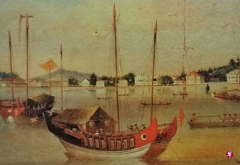 “红头船”是潮州先辈下南洋之早期交通工具。(新加坡国家文物局照片) “红头船”是潮州先辈下南洋之早期交通工具。(新加坡国家文物局照片)