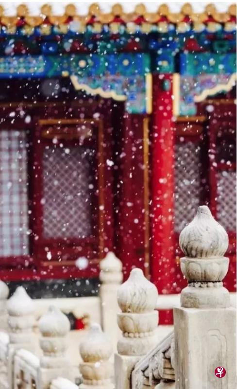 白雪薄纱似的覆盖在南京古建筑群上。(互联网) 白雪薄纱似的覆盖在南京古建筑群上。(互联网)