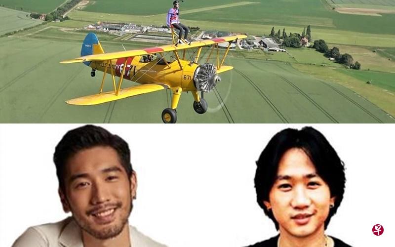 韩国综艺节目挑战高难度,艺人站上飞机机翼拍摄(上图)。台湾男星高以翔和香港乐团主唱黄家驹,都在参与综艺节目游戏时猝死。(下图,互联网) 韩国综艺节目挑战高难度,艺人站上飞机机翼拍摄(上图)。台湾男星高以翔和香港乐团主唱黄家驹,都在参与综艺节目游戏时猝死。(下图,互联网)