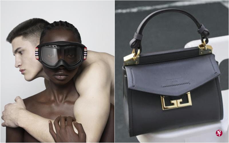 左:Burberry刚上新的“滑雪镜”。右:纪梵希(Givenchy)的“Mini-Mystic”手袋也在上新系列中。(品牌提供) 左:Burberry刚上新的“滑雪镜”。右:纪梵希(Givenchy)的“Mini-Mystic”手袋也在上新系列中。(品牌提供)