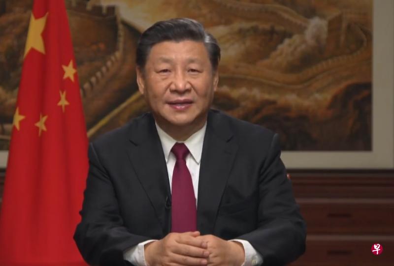 中国国家主席习近平发表2020年新年贺词。(央视网视频截图) 中国国家主席习近平发表2020年新年贺词。(央视网视频截图)