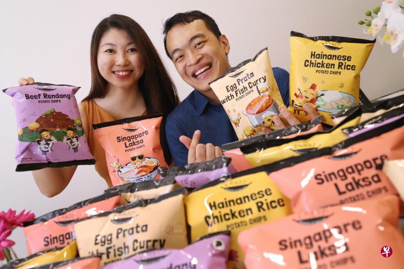 纪雯倩(左)和李煜哲对薯片欲罢不能,薯片从心头好变成了他们事业的中心。不过他们明白饮食要均衡,也经常运动来保持身体健康。 纪雯倩(左)和李煜哲对薯片欲罢不能,薯片从心头好变成了他们事业的中心。不过他们明白饮食要均衡,也经常运动来保持身体健康。