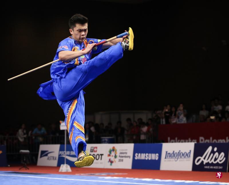 武术早已在亚运会和东运会中列作正式赛项,图为我国名将林思韦参加2018年亚运会武术比赛。(档案照片) 武术早已在亚运会和东运会中列作正式赛项,图为我国名将林思韦参加2018年亚运会武术比赛。(档案照片)