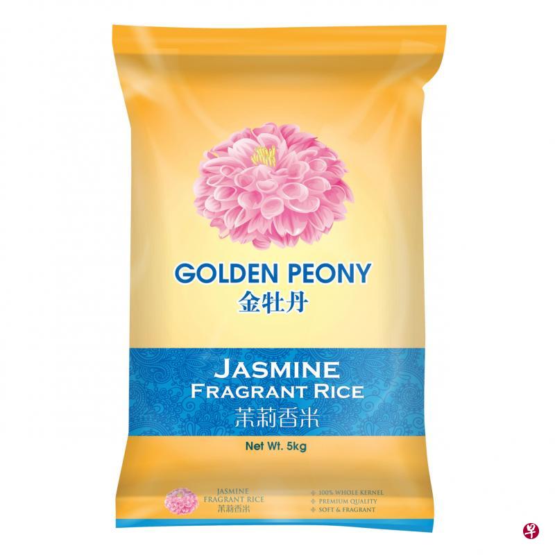优质的金牡丹茉莉香米。 优质的金牡丹茉莉香米。