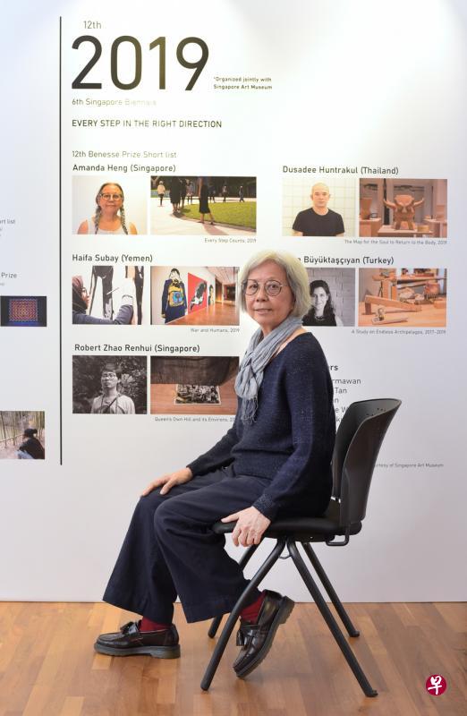 王良吟是首位获颁倍乐生奖的本地艺术家。(特约林新泰摄) 王良吟是首位获颁倍乐生奖的本地艺术家。(特约林新泰摄)