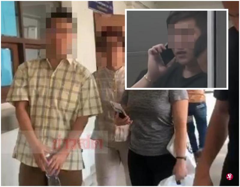 钟金泉被救出后,已接受治疗,目前在泰国协助警方查案;李姓男子(小图)被指涉案,目前还押在警局内协助调查。。(互联网) 钟金泉被救出后,已接受治疗,目前在泰国协助警方查案;李姓男子(小图)被指涉案,目前还押在警局内协助调查。。(互联网)