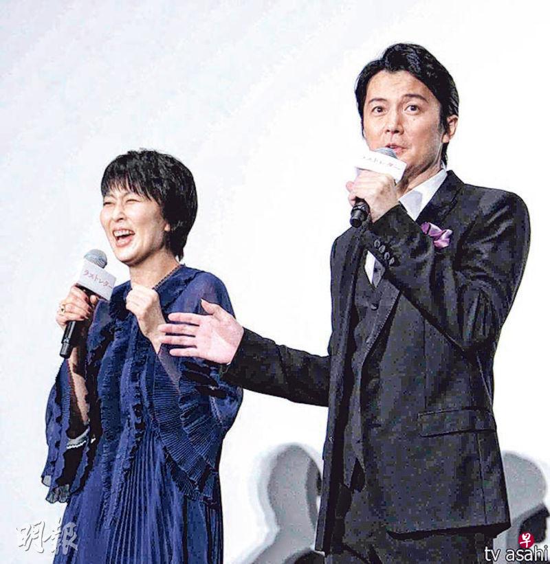 松隆子(左)与福山雅治再度合拍新戏。(互联网) 松隆子(左)与福山雅治再度合拍新戏。(互联网)