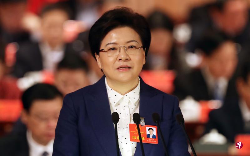 56岁的韩立明是南京市第一位女市长。(中新社) 56岁的韩立明是南京市第一位女市长。(中新社)